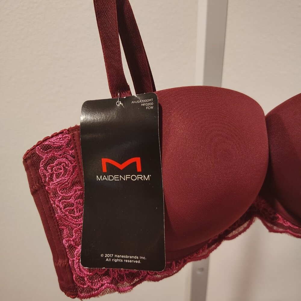 Maidenform Love the Lift Balconette Push Up Bra Size 34C UW NWT Style 9905 - Picture 4 of 12